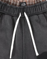 Double Waisted Sunfaded Sweatpants - Black