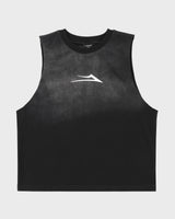 Flare Cutoff Tank Shirt - Black