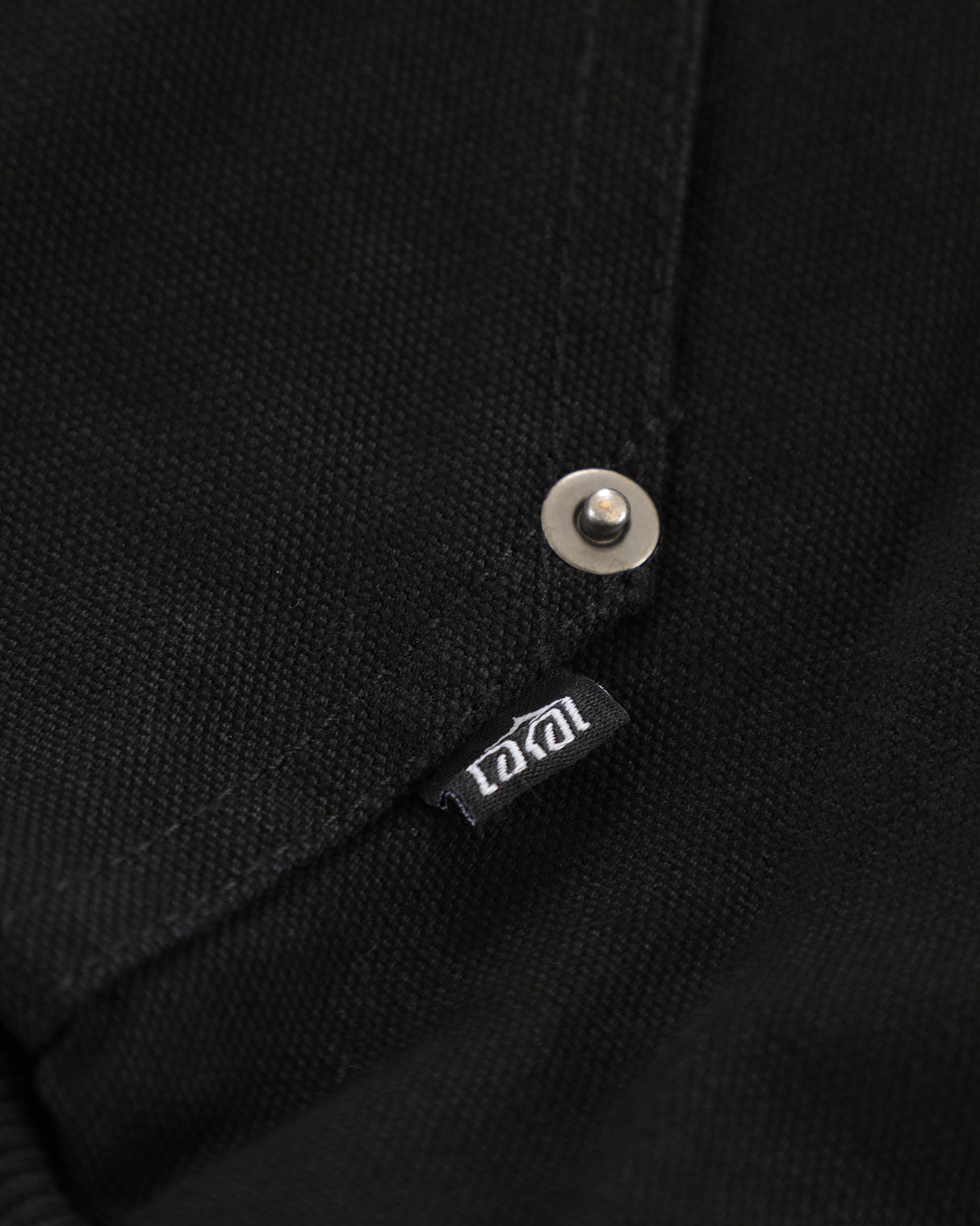 Thermal Lined Black Canvas Zip Up