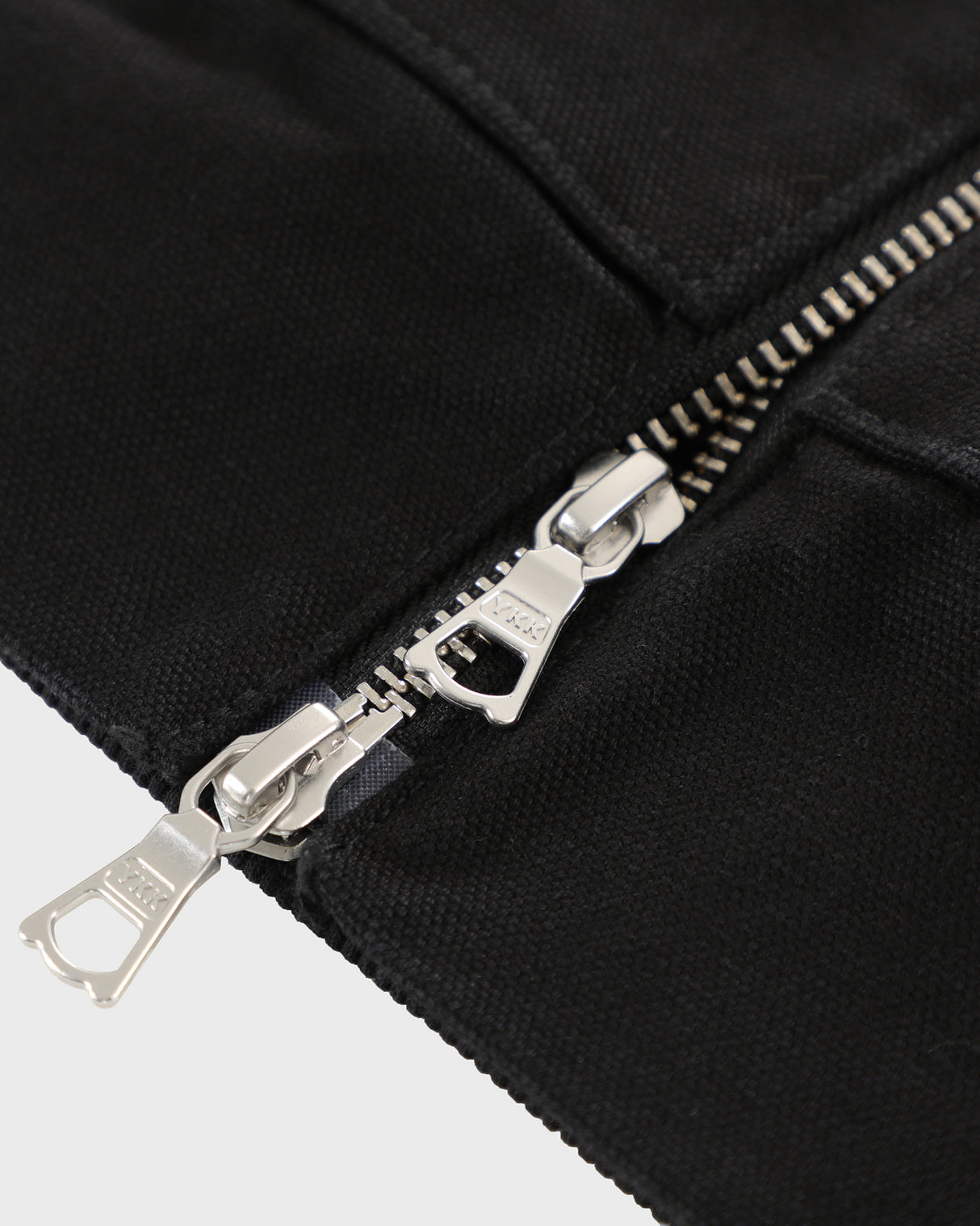 Thermal Lined Black Canvas Zip Up