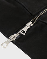 Thermal Lined Black Canvas Zip Up