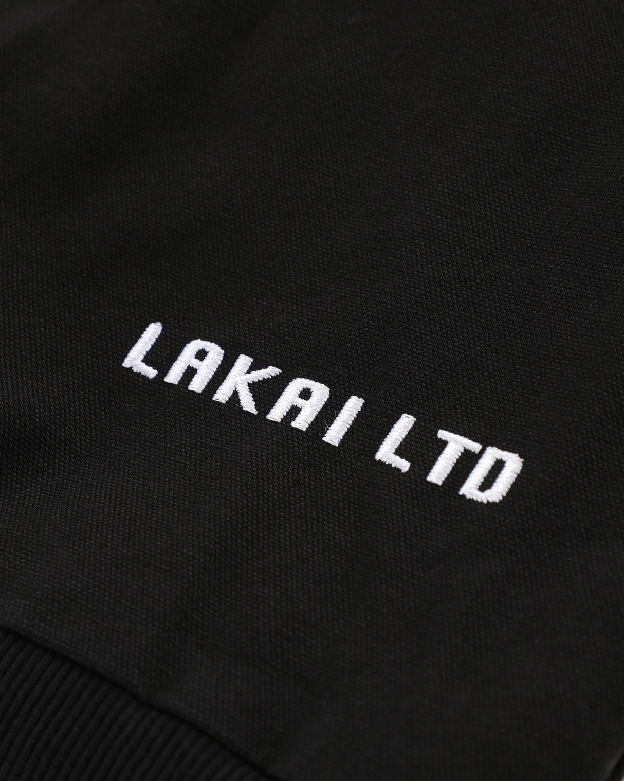Thermal Lined Black Canvas Zip Up
