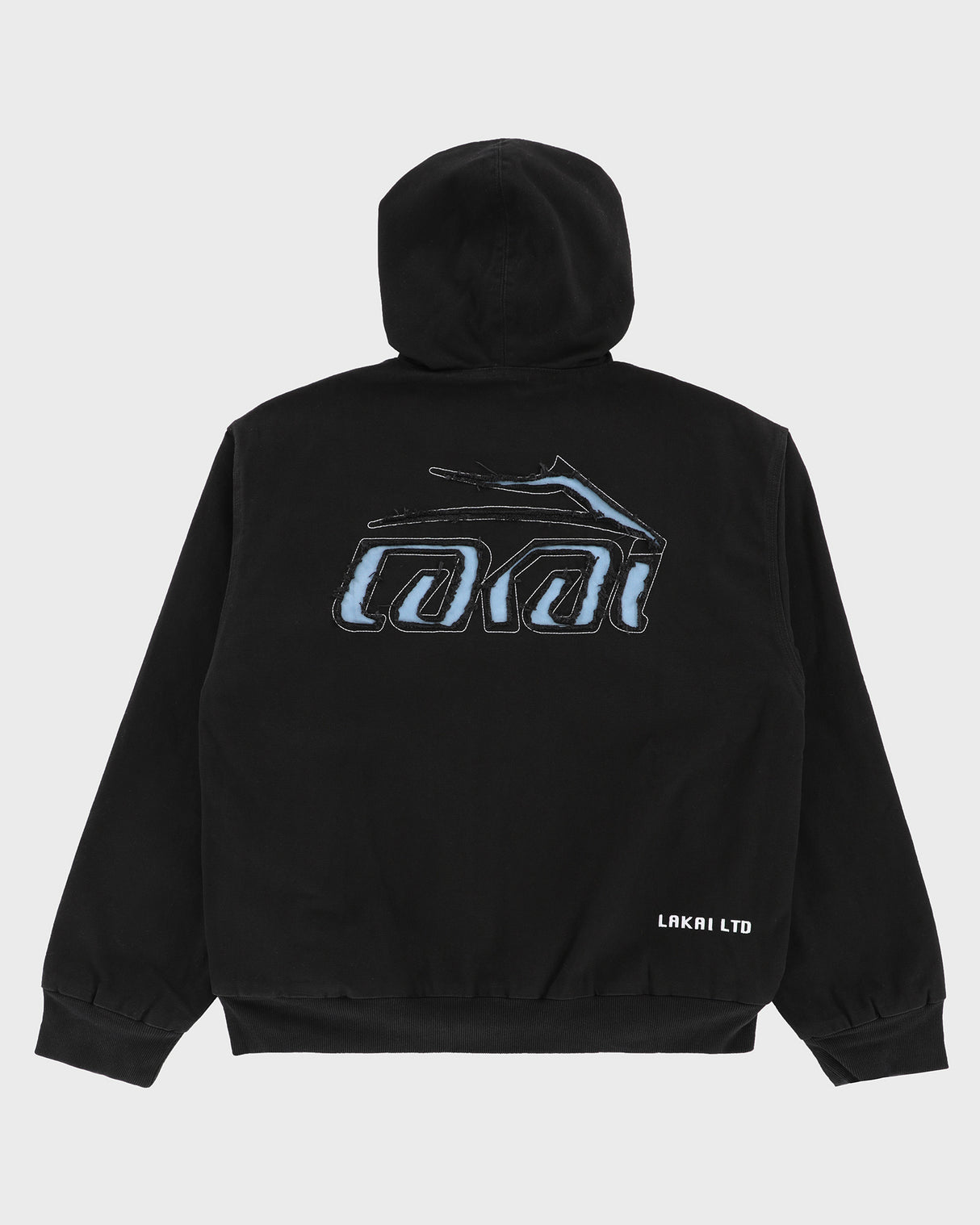 Thermal Lined Black Canvas Zip Up
