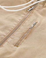 Thermal Lined Khaki Canvas Zip Up