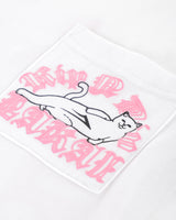 LAKAI x RIPNDIP - Raglan SS Tee - White Black