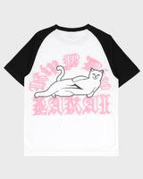 LAKAI x RIPNDIP - Raglan SS Tee - White Black