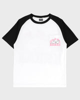 LAKAI x RIPNDIP - Raglan SS Tee - White Black