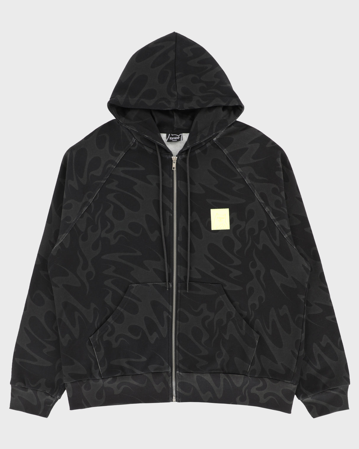 LAKAI X RIPNDIP Flame Zipper Hoodie - Dark Grey