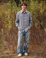 Longsleeve Button Down Shirt - Contrast Panel