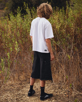 Sunfaded Cropped Boxy Tee - White