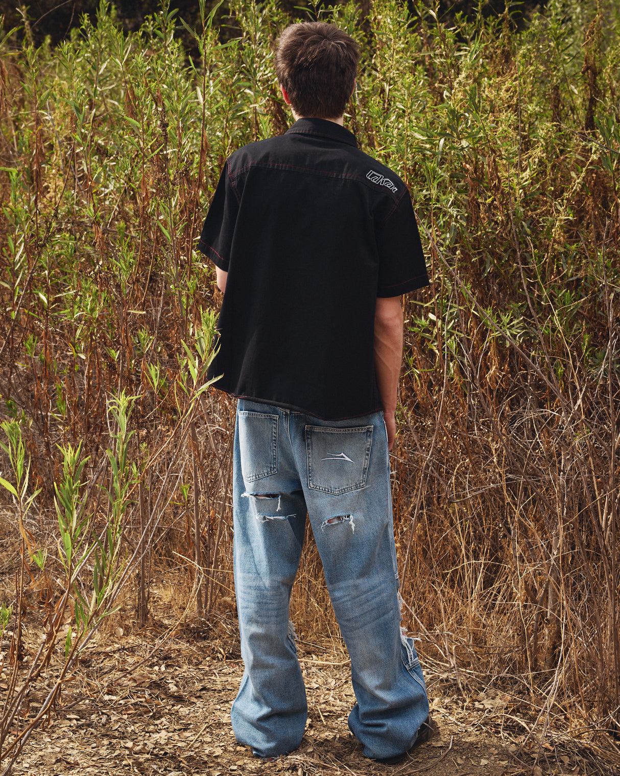 Distressed Double Knee Denims