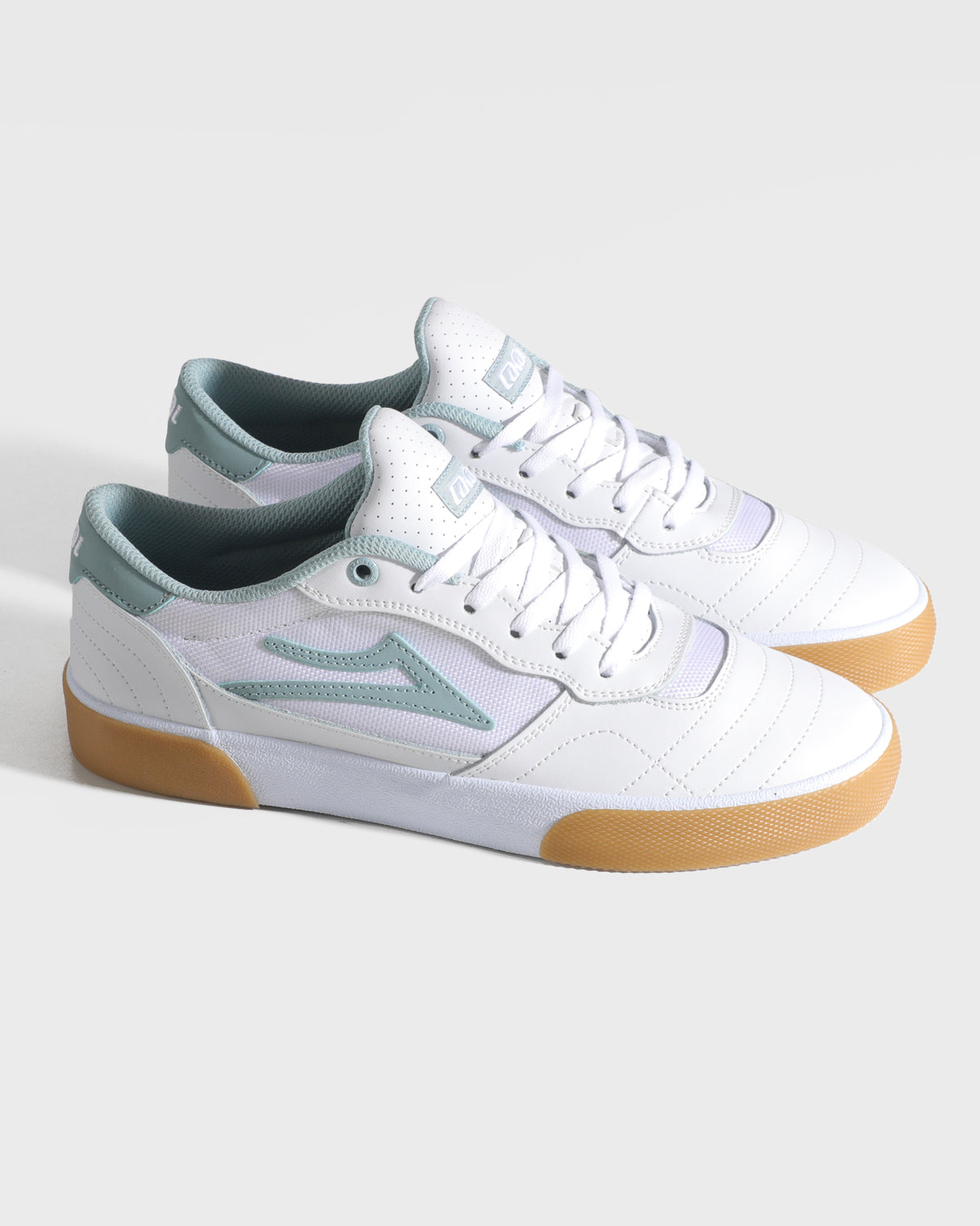 Cambridge - Elite White Leather Grey Mist