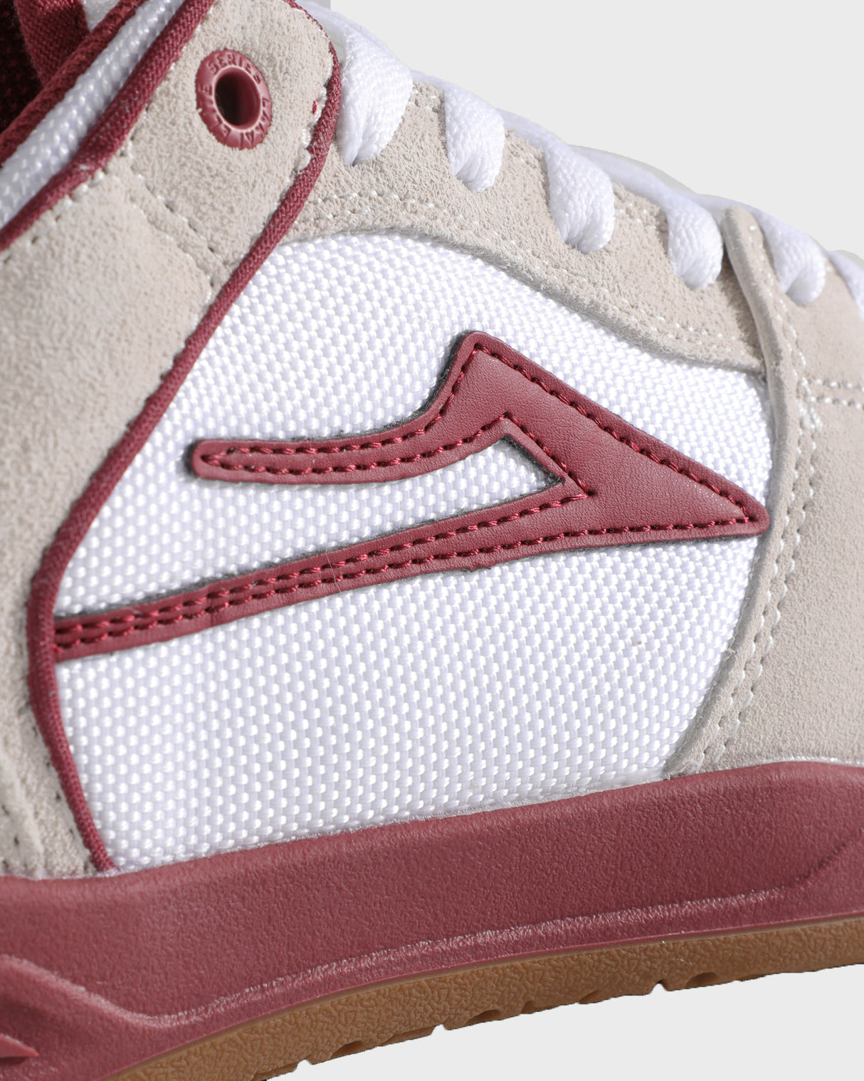 Telford Low - Elite White Suede Cordura Red