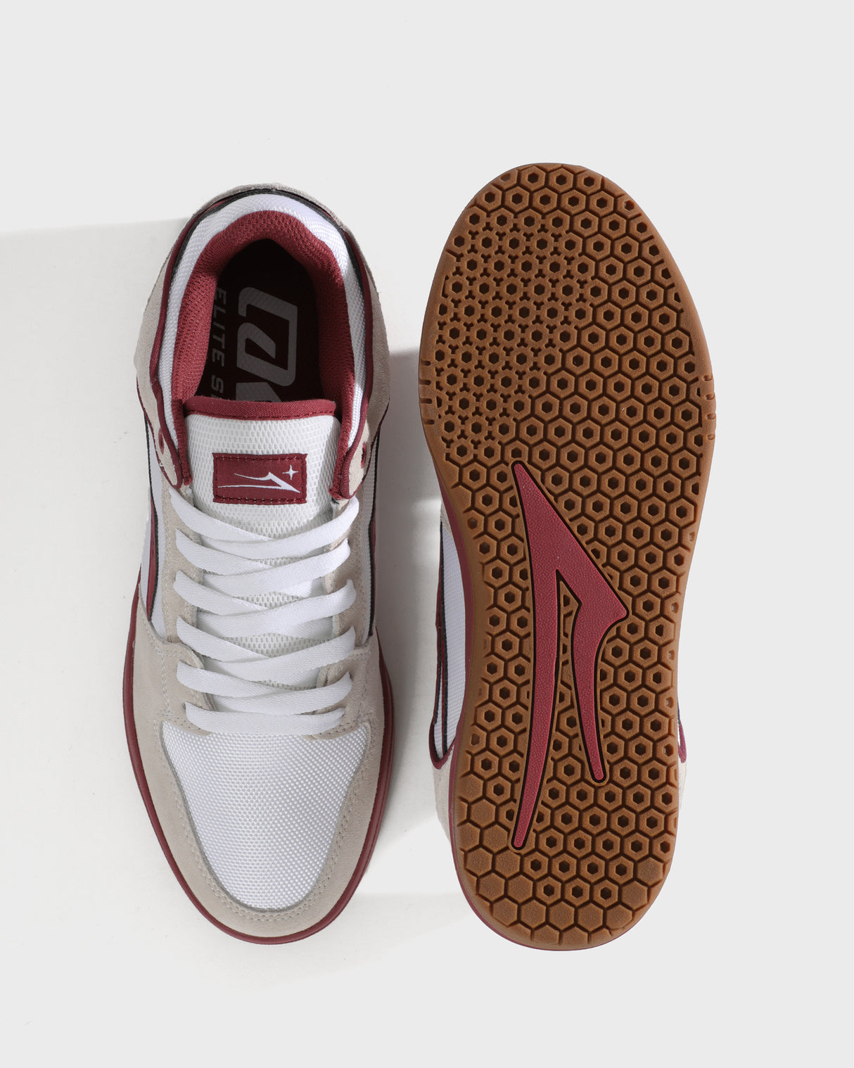 Telford Low - Elite White Suede Cordura Red