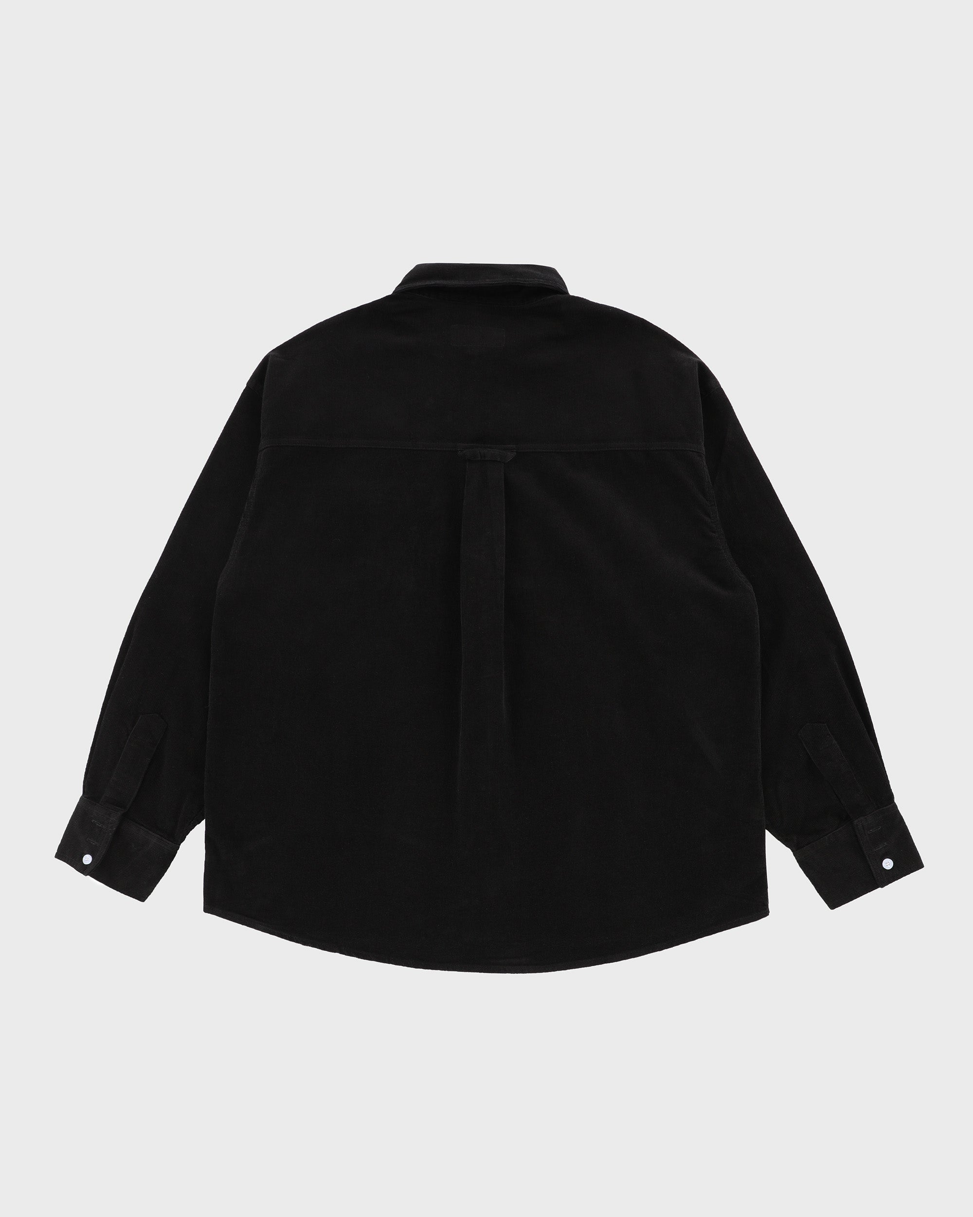 Stacked Placket Corduroy Button-up Longsleeve