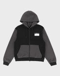 'Hello My Name Is' Zip Up Hoodie - Black