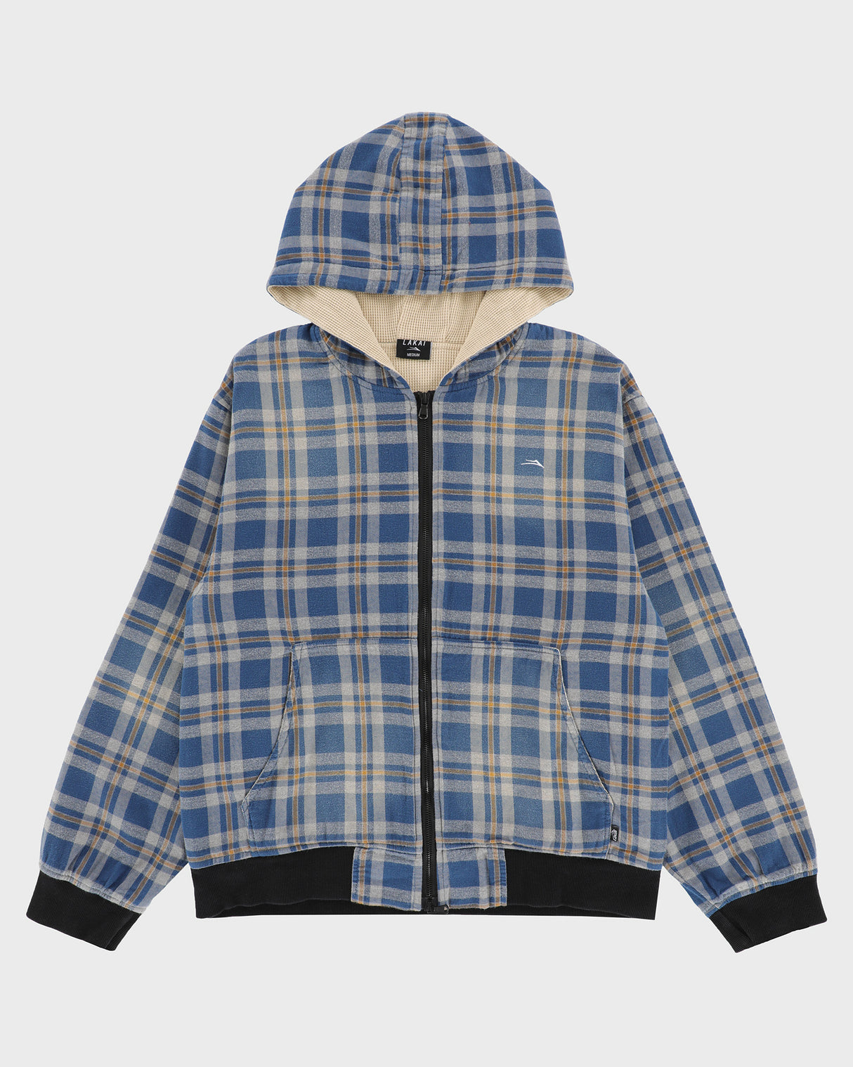 Thermal Lined Plaid Zip Up
